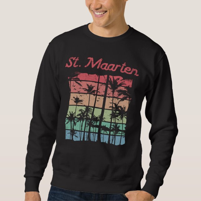 St. Maarten Rainbow Colors Sint Martin Sweatshirt (Front)