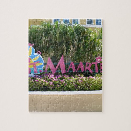 St Maarten Sign Jigsaw Puzzle