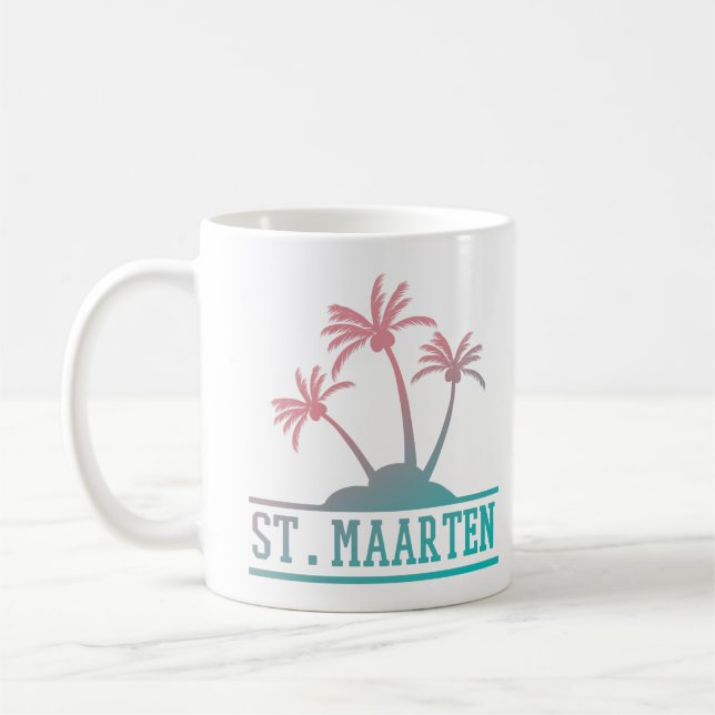 St. Maarten | Sint Martin Gradient Coffee Mug (Left)
