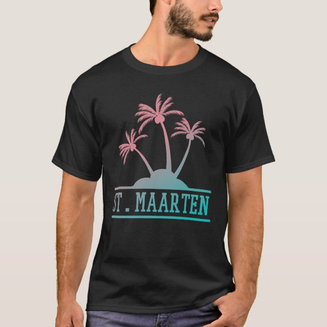 St. Maarten | Sint Martin Gradient T-Shirt (Front)
