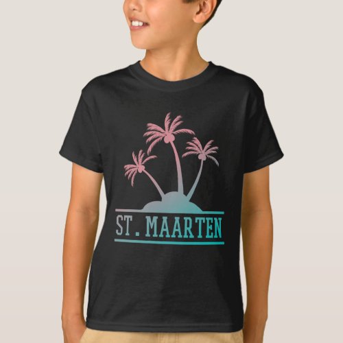St Maarten  Sint Martin Gradient  T_Shirt