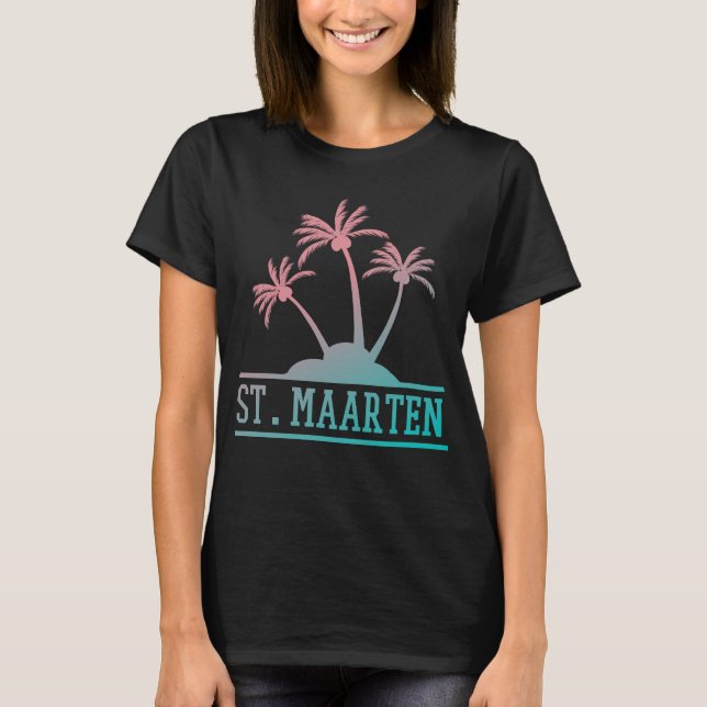 St. Maarten | Sint Martin Gradient  T-Shirt (Front)