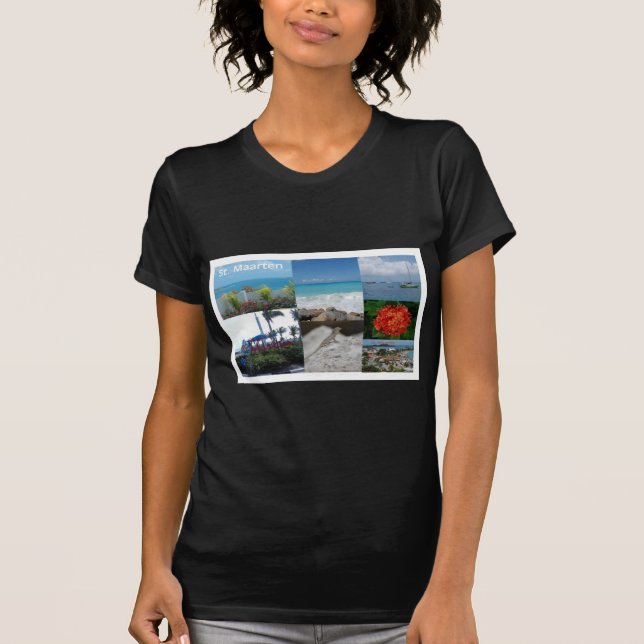 St. Maarten-Sint Martin Photography Collage T-Shirt (Front)