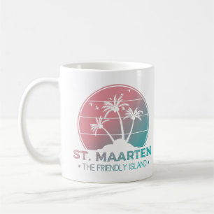 St. Maarten Sint Martin Retro Gradient Coffee Mug