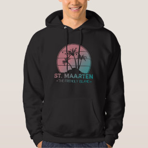 St. Maarten Sint Martin Retro Gradient Hoodie