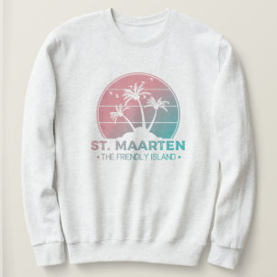 St. Maarten Sint Martin Retro Gradient Sweatshirt