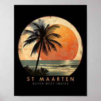 St. Maarten Smx Beach Surfing Travel St. Martin Va Poster