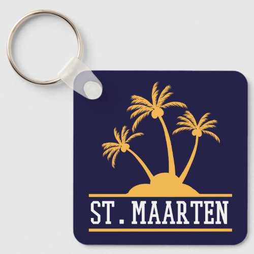 St Maarten The friendly Island Sint Martin Keychain