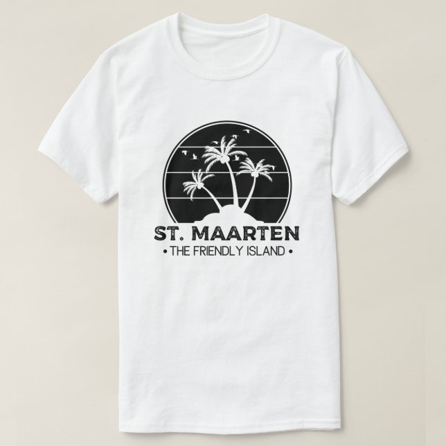 St. Maarten The friendly Island Sint Martin T-Shirt (Design Front)