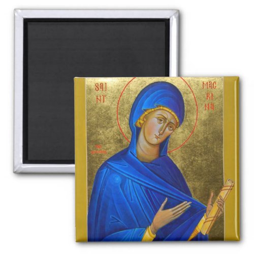 St Macrina the Younger Orthodox Icon Magnet
