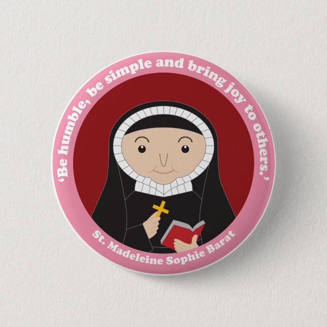St. Madeleine Sophie Barat Button (Front)