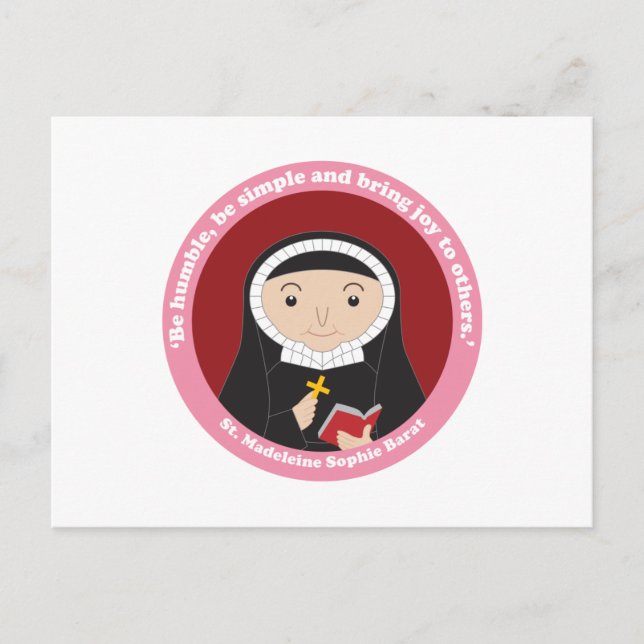 St. Madeleine Sophie Barat Postcard (Front)