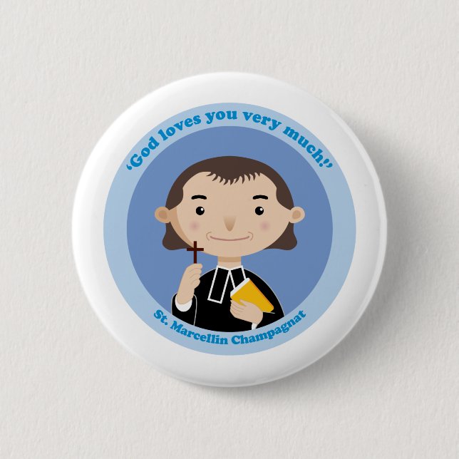 St. Marcellin Champagnat Pinback Button (Front)