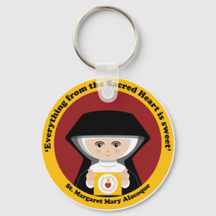 St. Margaret Mary Alacoque Keychain