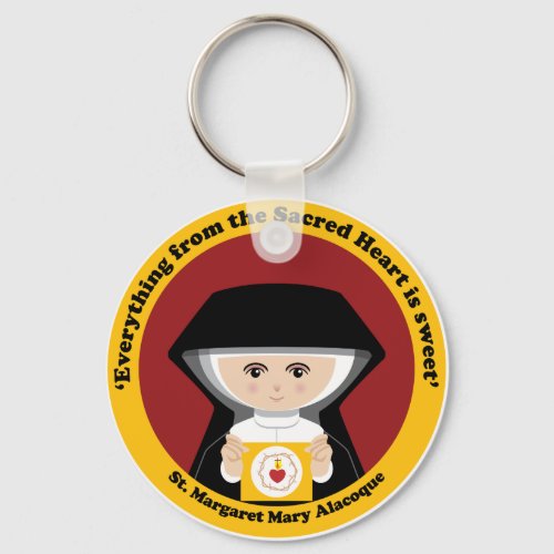 St Margaret Mary Alacoque Keychain