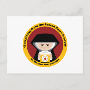 St. Margaret Mary Alacoque Postcard