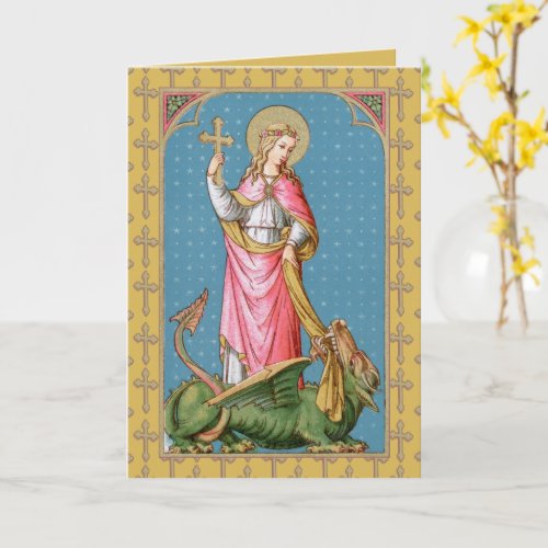 St Margaret of Antioch SAU 038 Blank Greeting Card