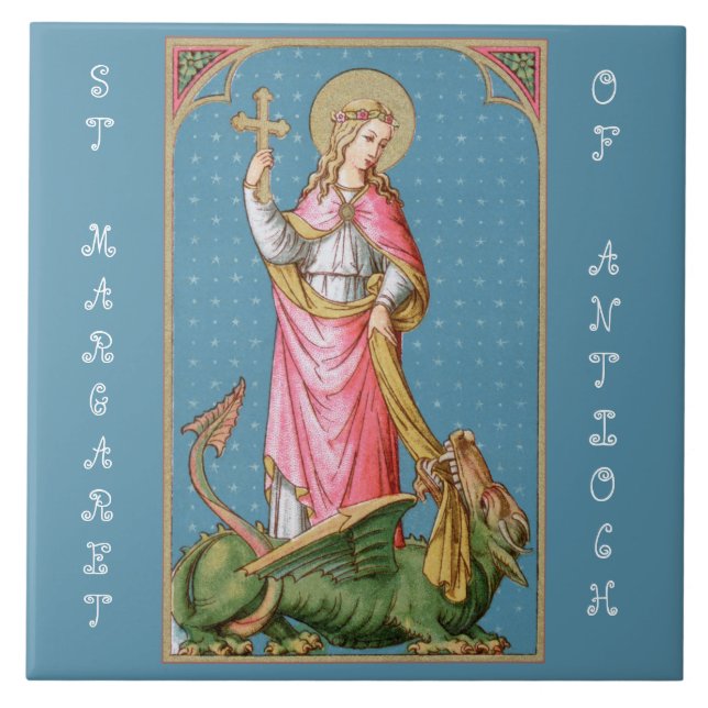 St. Margaret of Antioch (SAU 038) Ceramic Tile (Front)