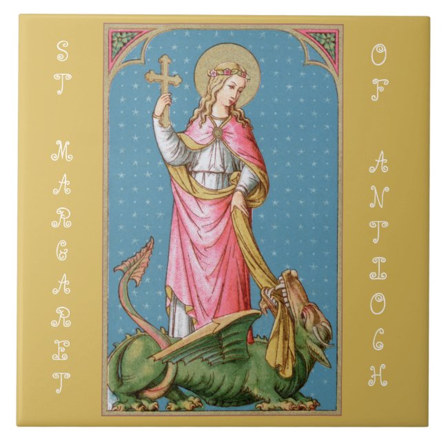 St. Margaret of Antioch (SAU 038) Ceramic Tile (Front)