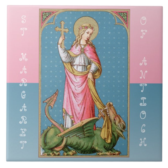 St. Margaret of Antioch (SAU 038) Ceramic Tile (Front)