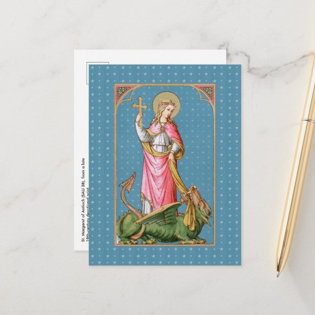 St. Margaret of Antioch (SAU 038) Postcard (Front/Back In Situ)