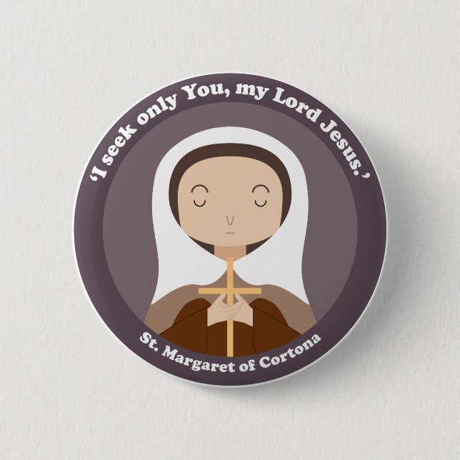 St. Margaret of Cortona Button (Front)