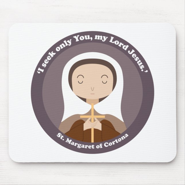 St. Margaret of Cortona Mouse Pad (Front)