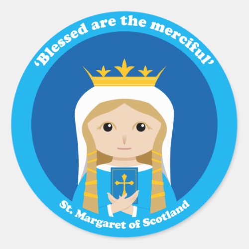 St Margaret of Scotland Classic Round Sticker