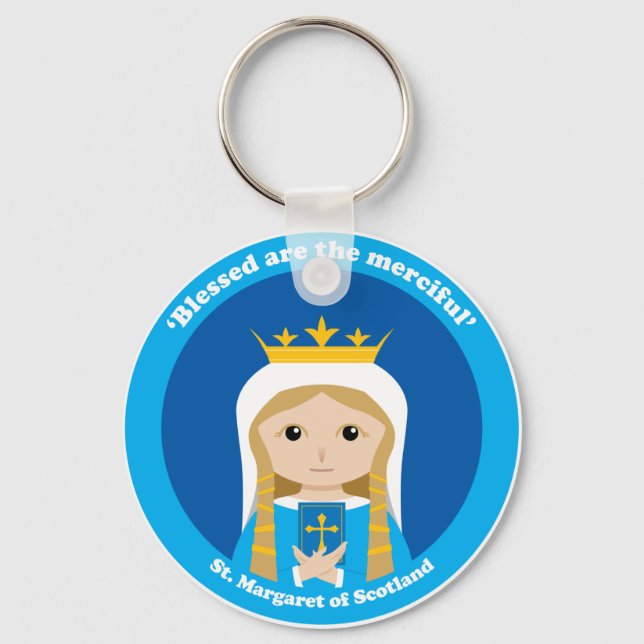 St. Margaret of Scotland Keychain (Front)