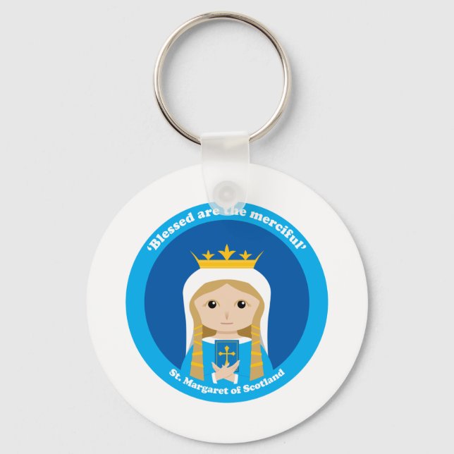St. Margaret of Scotland Keychain (Front)