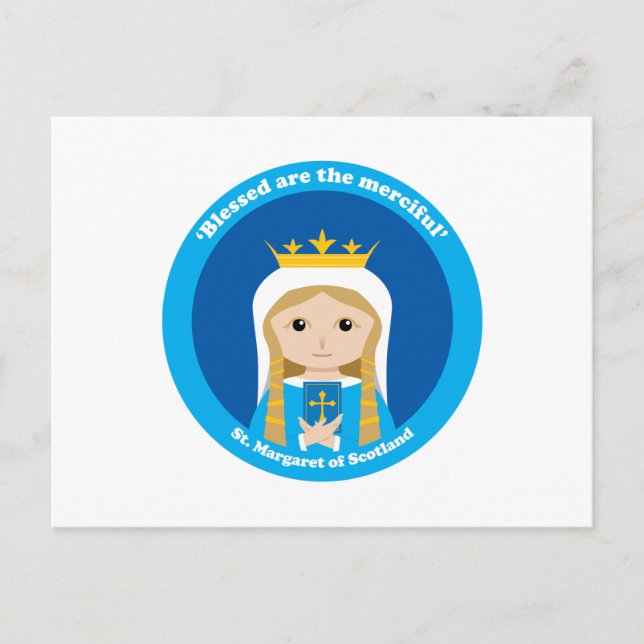 St. Margaret of Scotland Postcard (Front)