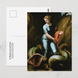 St. Margaret Roman Catholic Patron Saint of Postcard