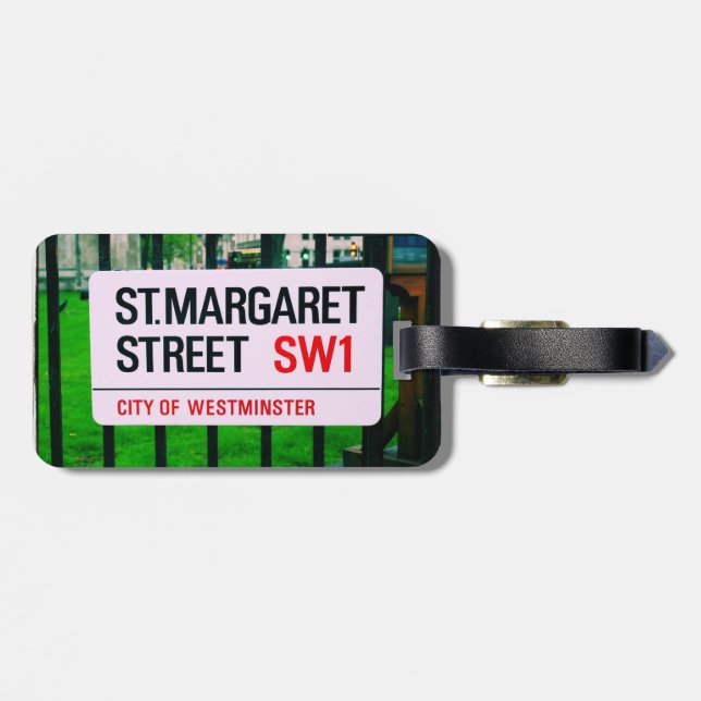 St. Margaret Street - City of Westminster Luggage Tag (Back Horizontal)
