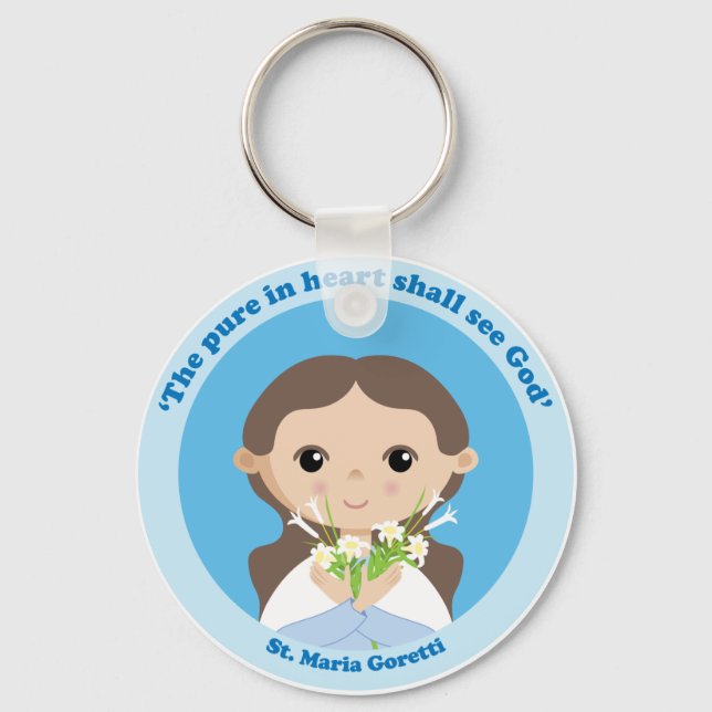 St. Maria Goretti Keychain (Front)