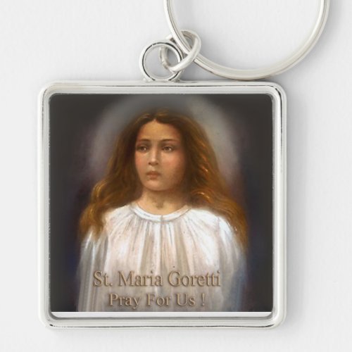 St Maria Goretti Martyr for Purity Keychain