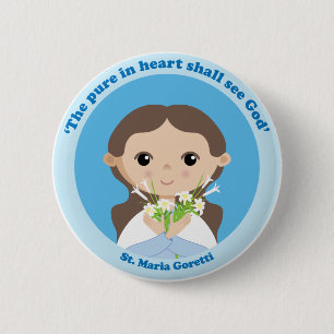 St. Maria Goretti Pinback Button