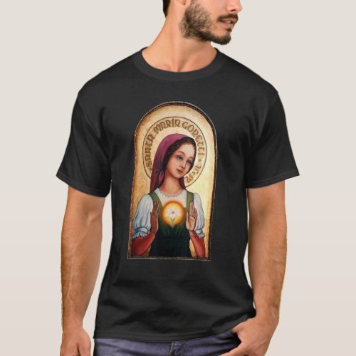 St  Maria Goretti Purity Catholic Saints Lily Symb T_Shirt
