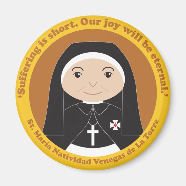 St. María Natividad Venegas de La Torre Magnet (Front)