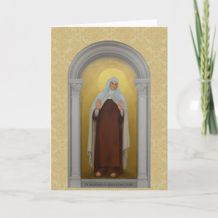 St. Mariam of Jesus Crucified Carmelite Saint Card