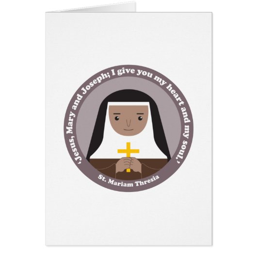St. Mariam Thresia Cards (Front)