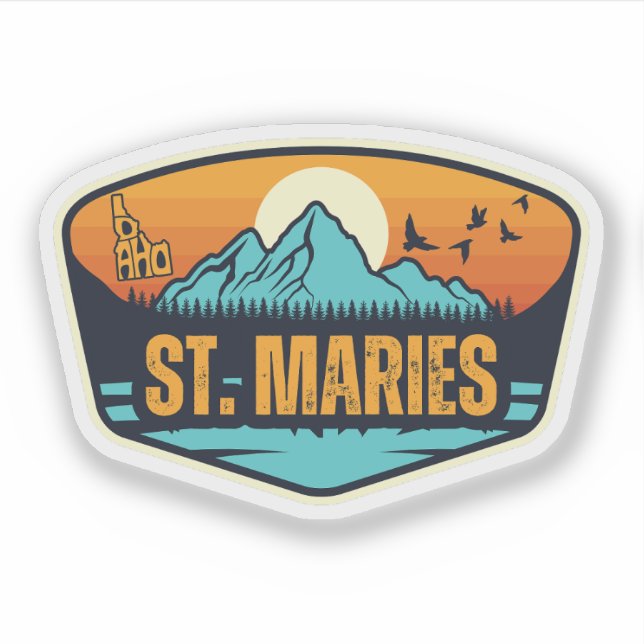 St. Maries, Idaho Sticker (Front)