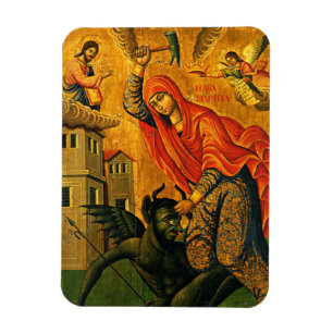 St. Marina (Margaret) icon magnet