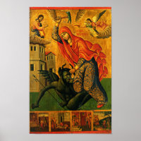 St. Marina (Margaret) icon poster