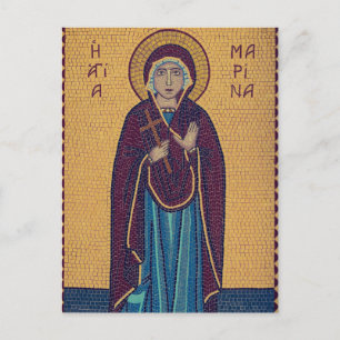 St. Marina of Antioch Orthodox Christian Icon Postcard