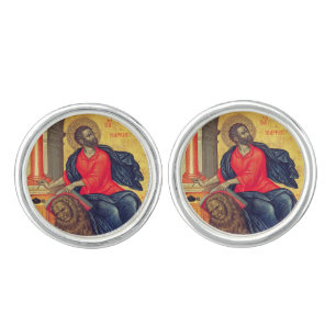 St. Mark - by Tzanes Emmanuel (1657) Cufflinks