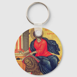 St. Mark - by Tzanes Emmanuel (1657) Keychain