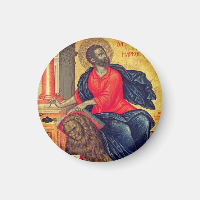 St. Mark - by Tzanes Emmanuel (1657) Magnet (Front)