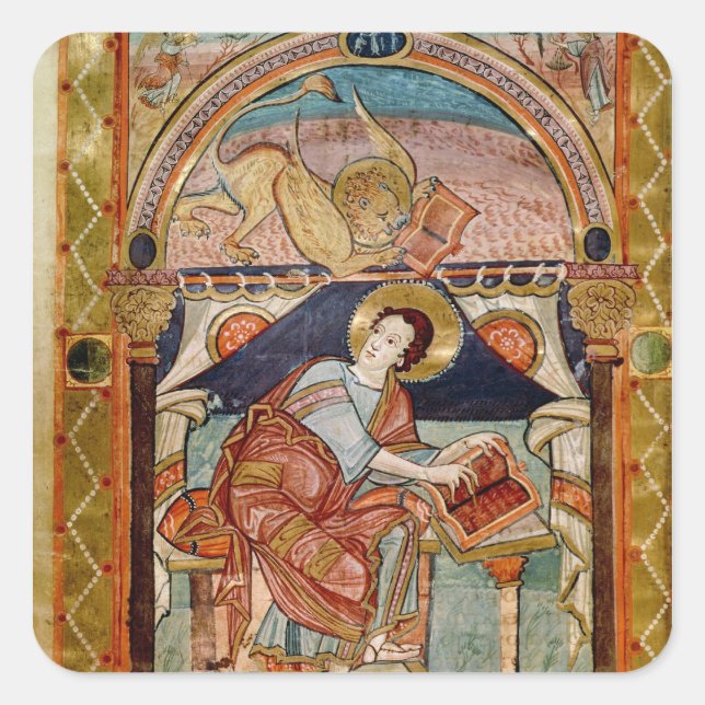 St. Mark, French Square Sticker (Front)