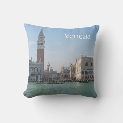 St Marks Square from the Grand Canal Outdoor Pillow