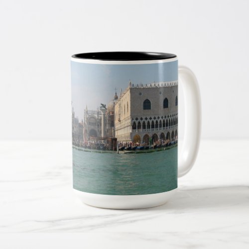 St Marks Square from the Grand Canal Two_Tone Coffee Mug